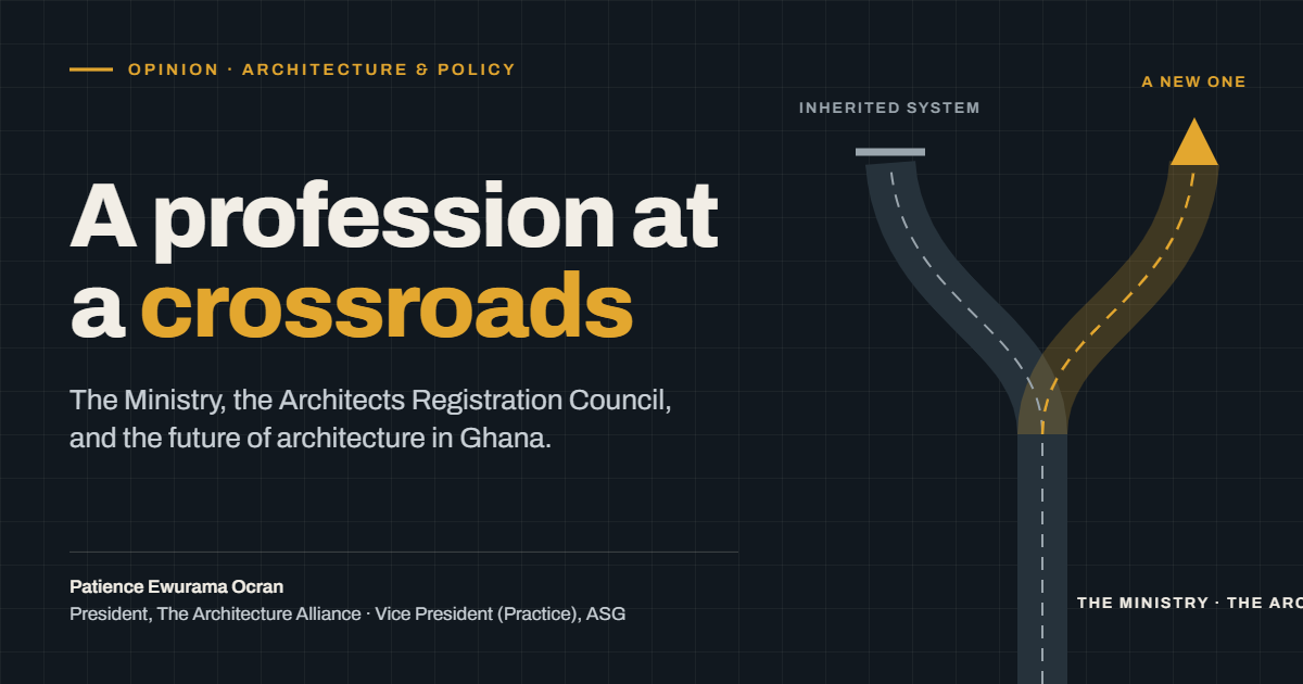 A profession at a crossroads: The Ministry of Works, Housing & Water Resources, the Architects Registration Council (ARC), and the future of the architectural profession